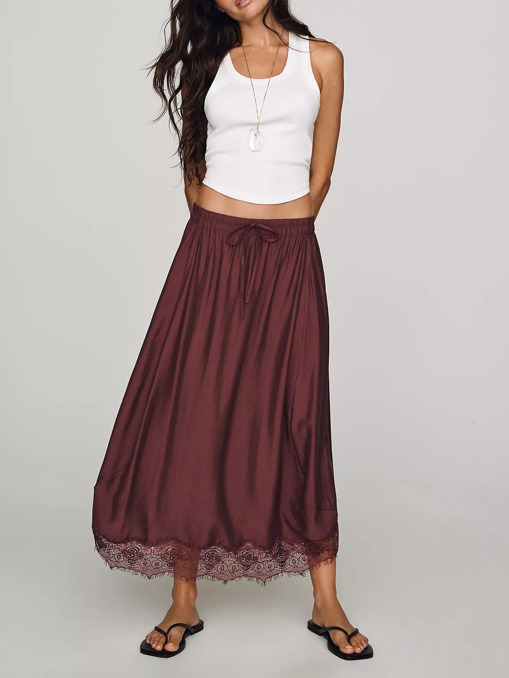 Anthropologie Reverie Midi Skirt